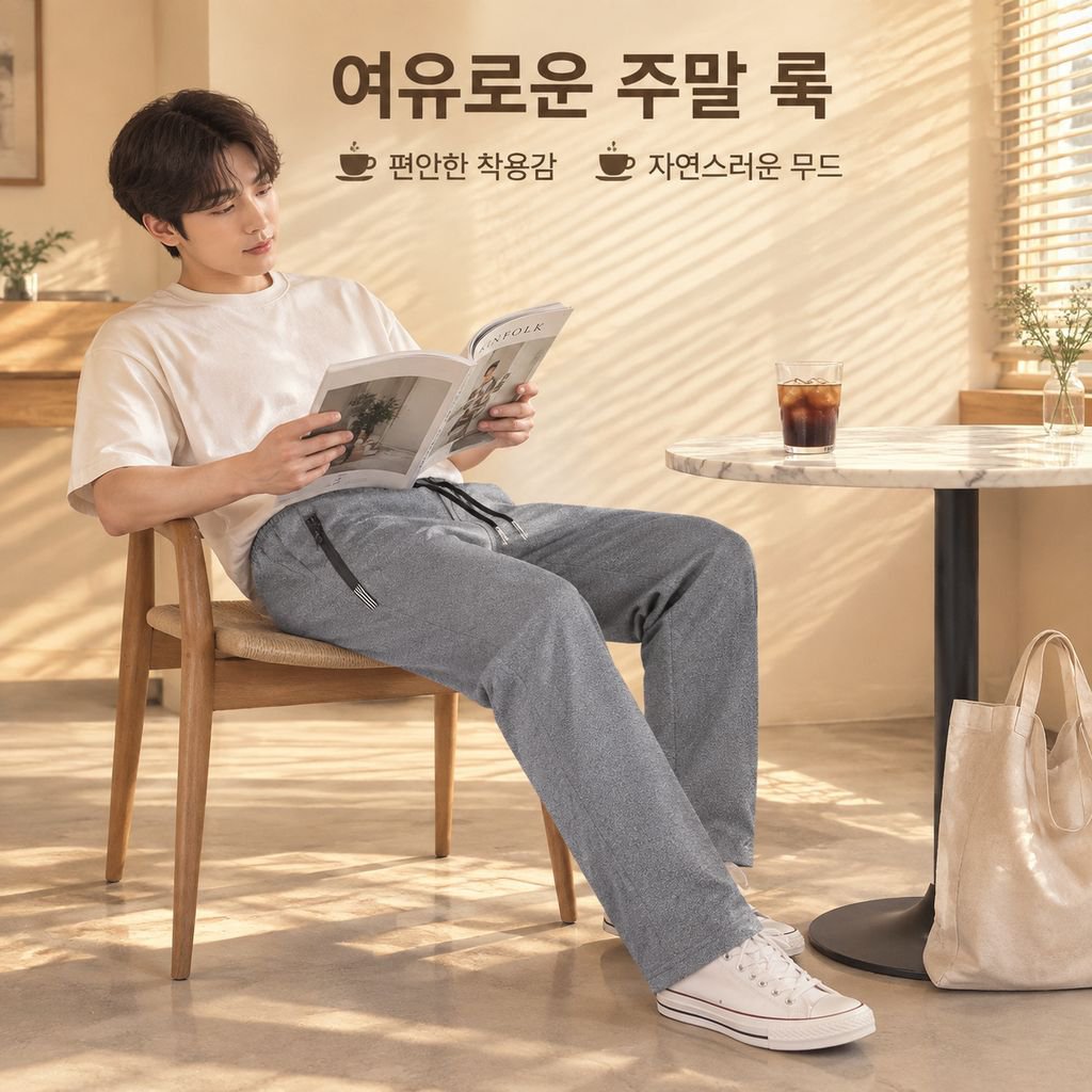 남성용 가을겨울 신상 일자 바지