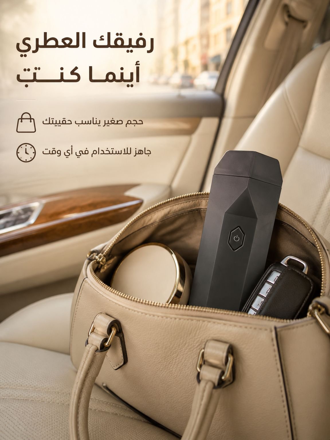 مجموعة موزع عطر محمول كهربائي مستورد فرنسي مع وظائف متعددة 