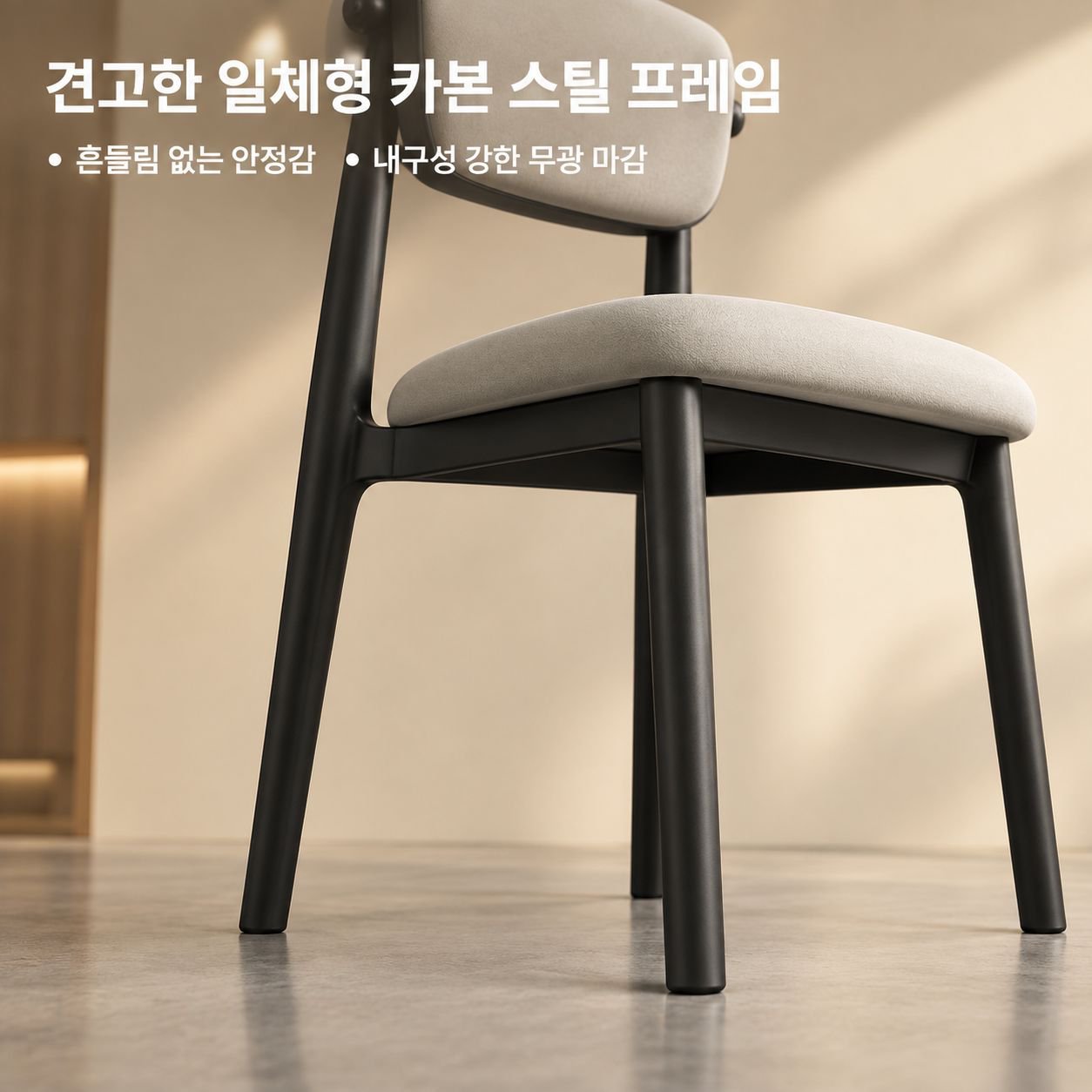 이탈리아 스타일 미니멀 '라이트 럭셔리' 등받이 의자