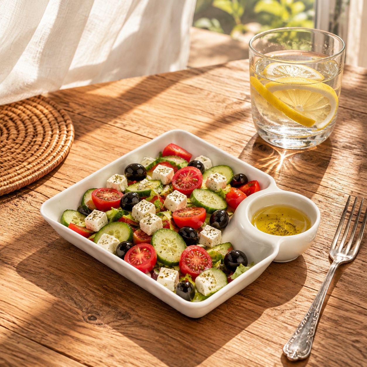 Wheat Straw Salad Plate