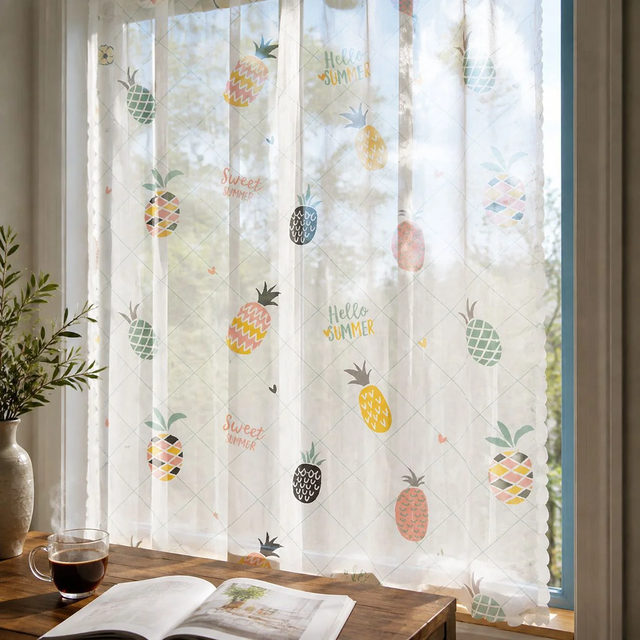 Breathable Windproof Tulle Curtain