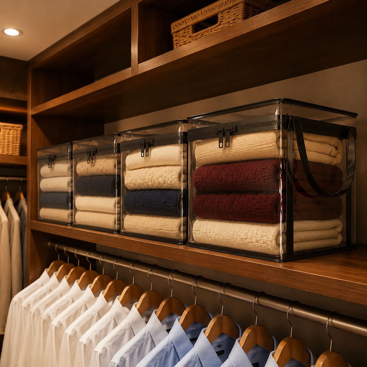 Household transparent toy storage box with lid, plush toy basket, building block and snack organizer