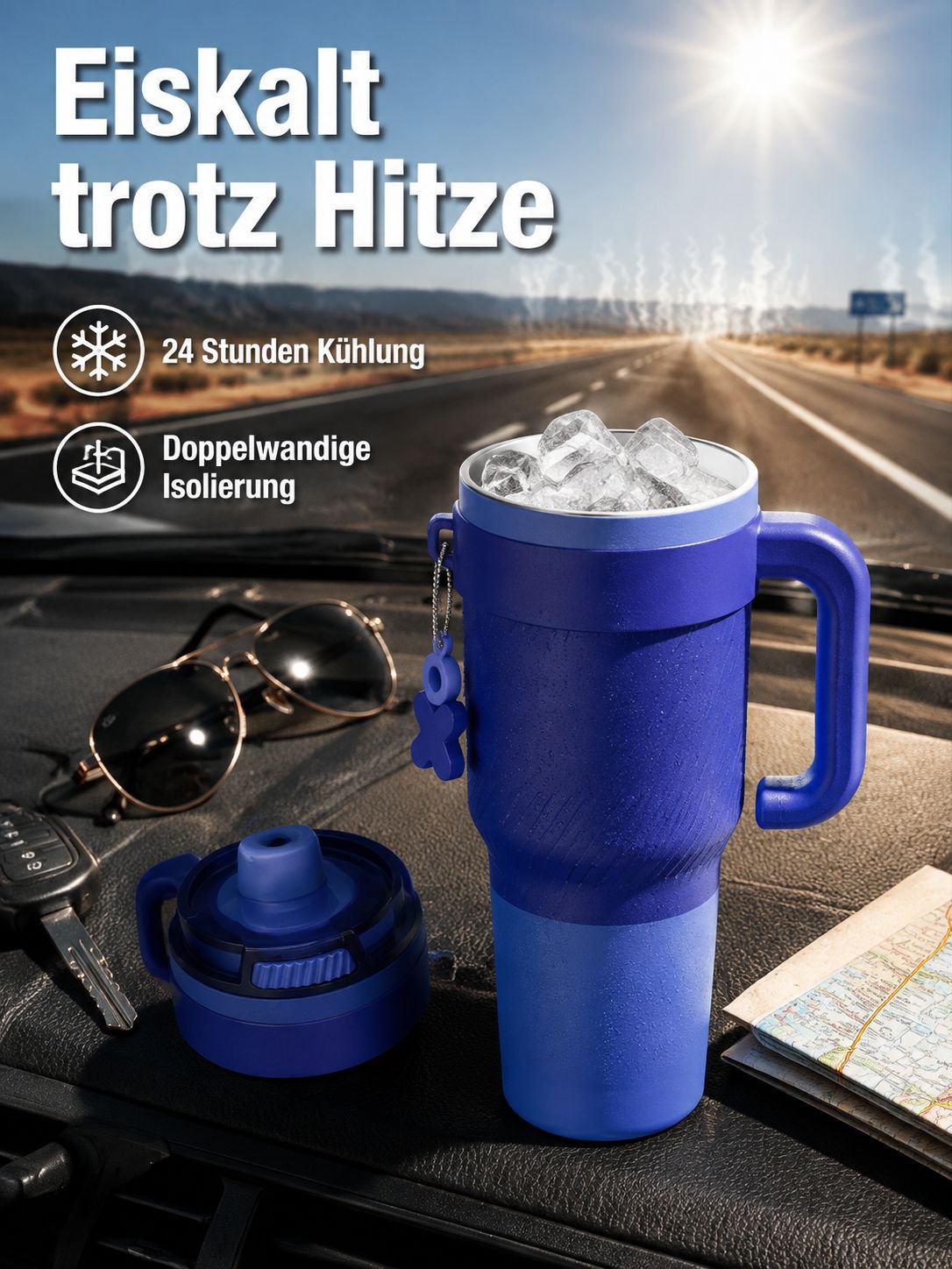Moderner Trinkbecher aus Edelstahl für den täglichen Gebrauch