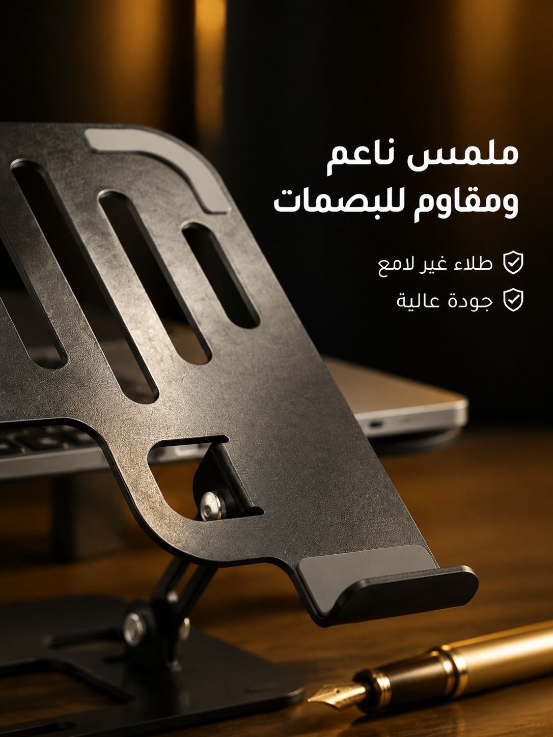 حامل لابتوب قوي مع دوران سلس