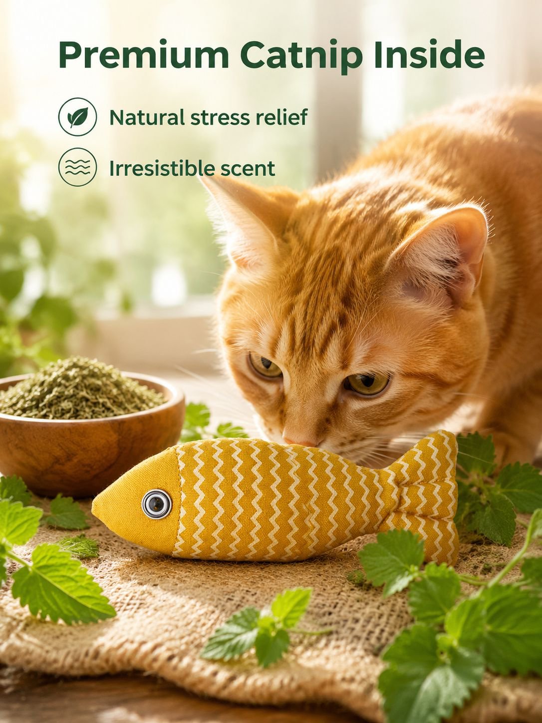 Cat toy striped simulation fish pet