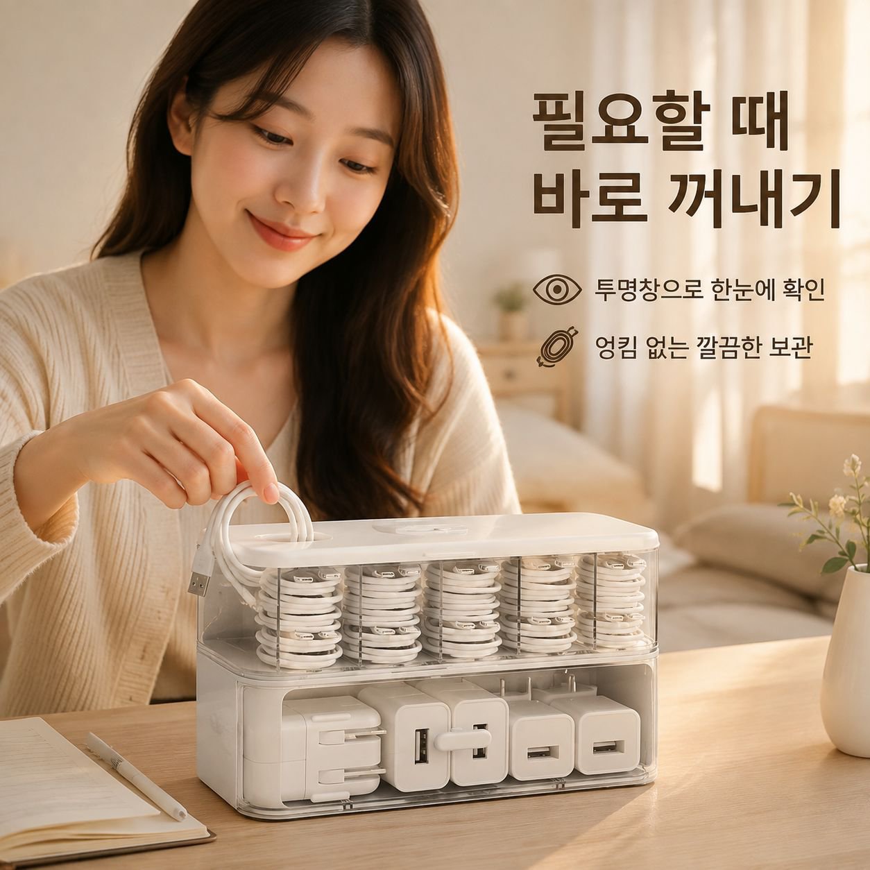 다기능 데스크탑 수납함
