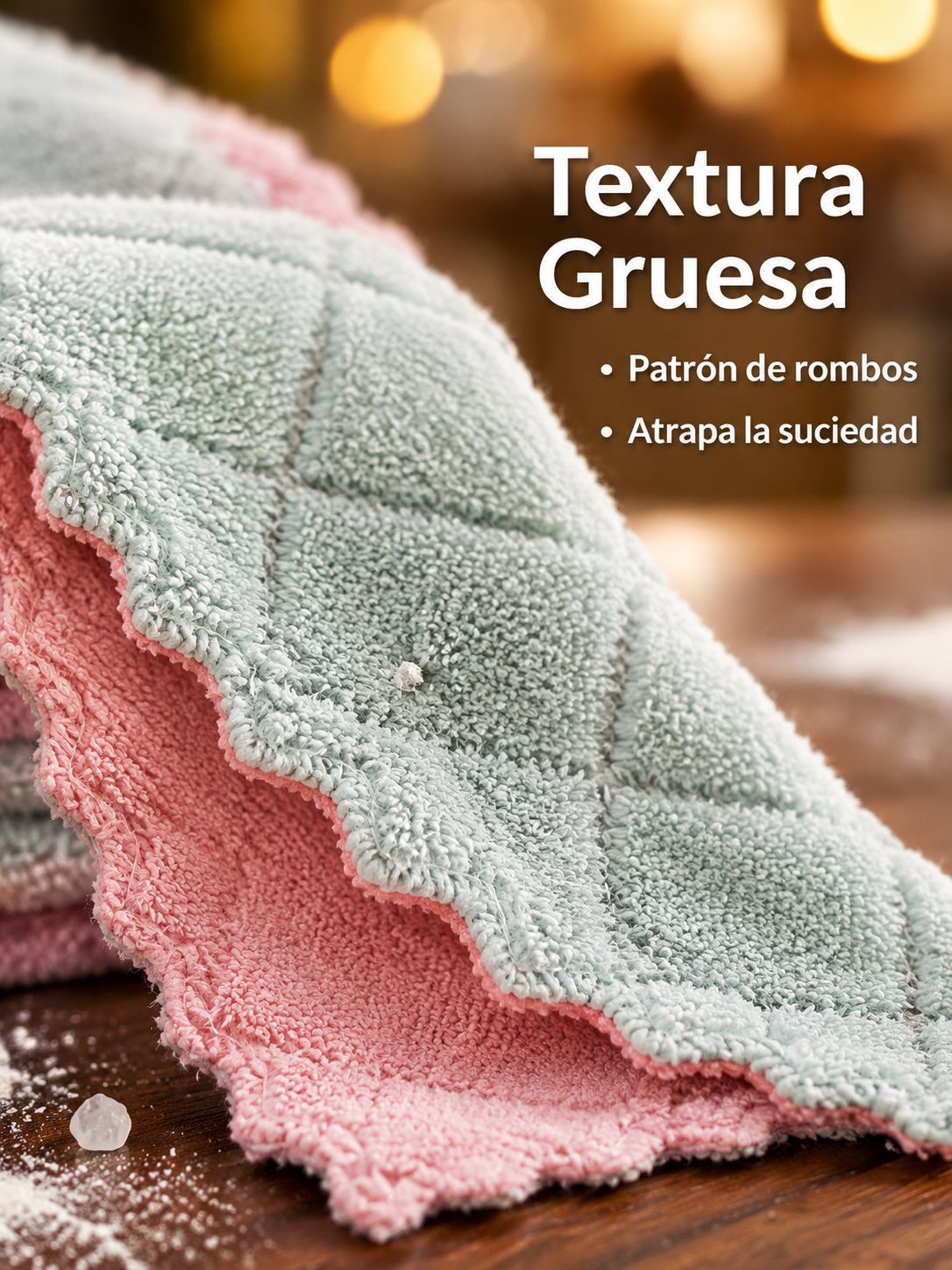 Paño de cocina de forro polar de coral