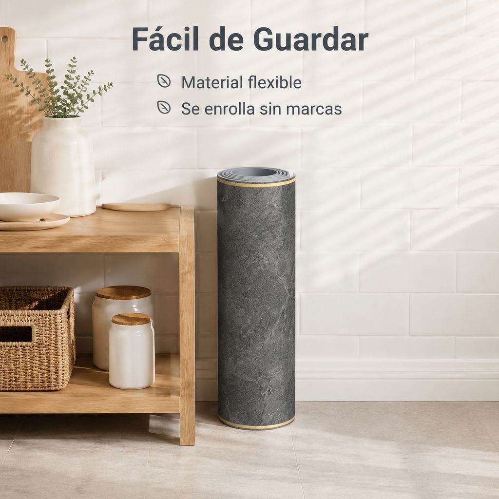 Alfombrilla de cocina de tierra de diatomeas resistente al aceite y a las manchas