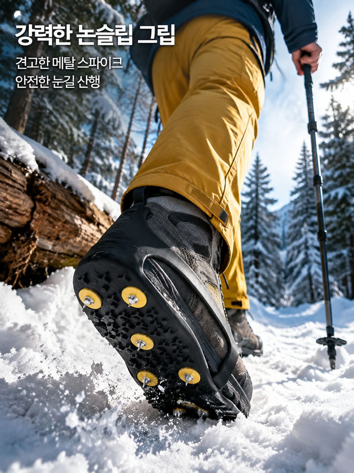 미끄럼 방지 아이젠 스노우 부츠 커버