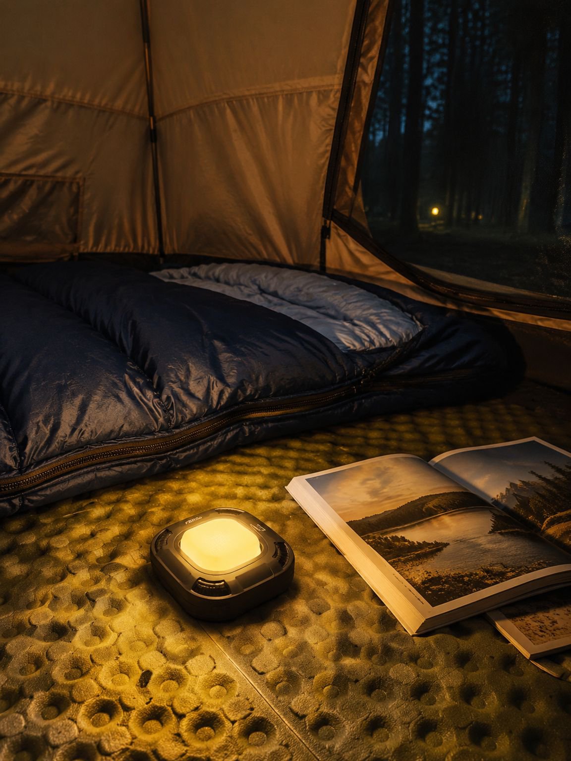Oplaadbare kampeer- en werklamp met draagbaar ontwerp