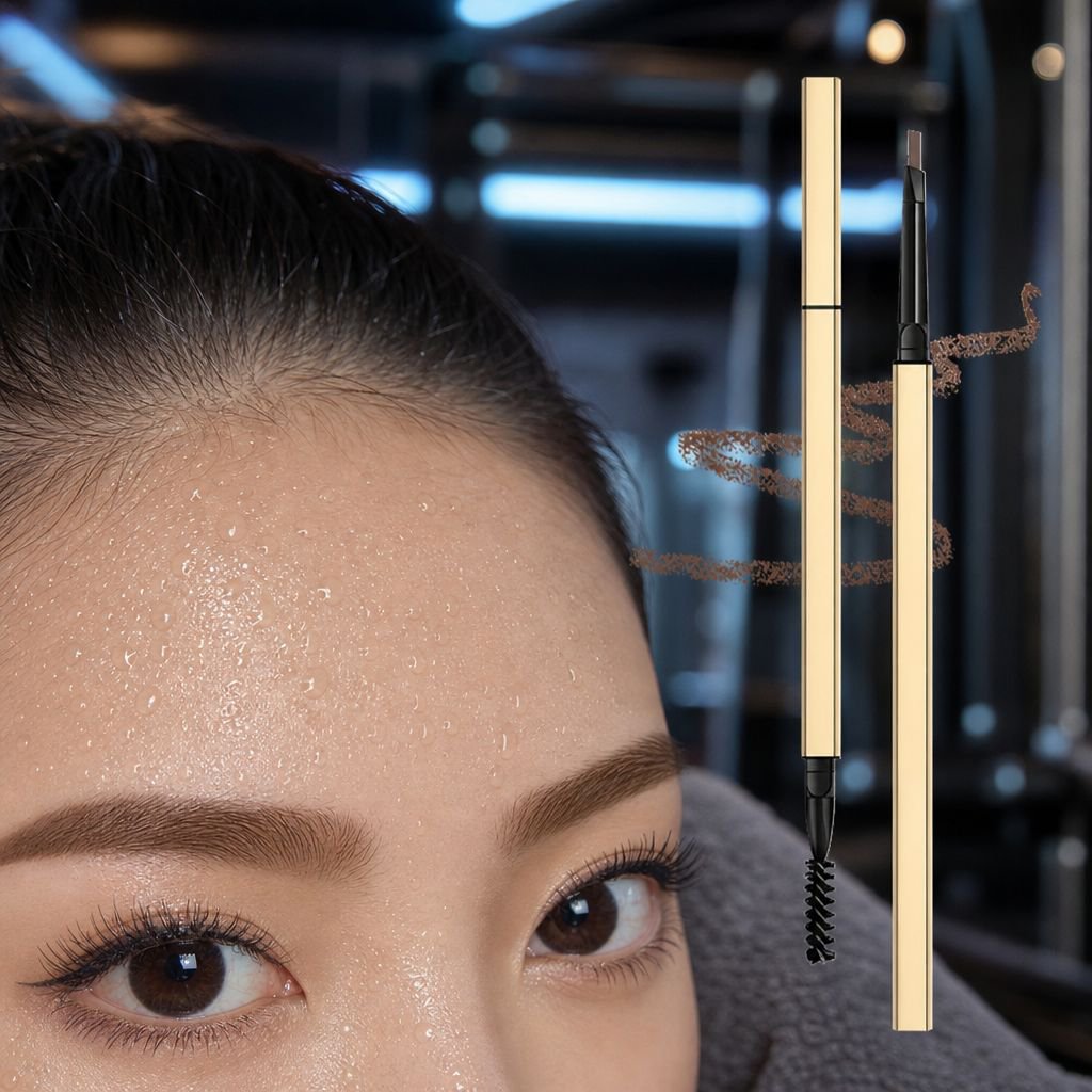 JMY Waterproof Long-Lasting Slim Small Gold Bar Eyebrow Pencil