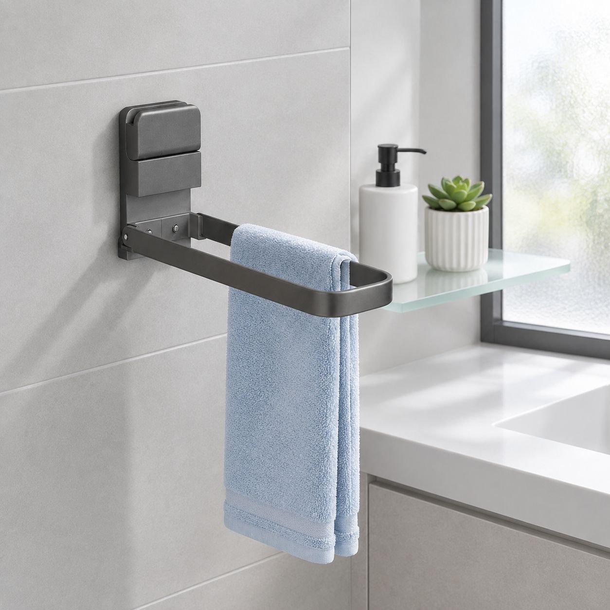 Suction Cup Towel Holder (No Drilling Required)