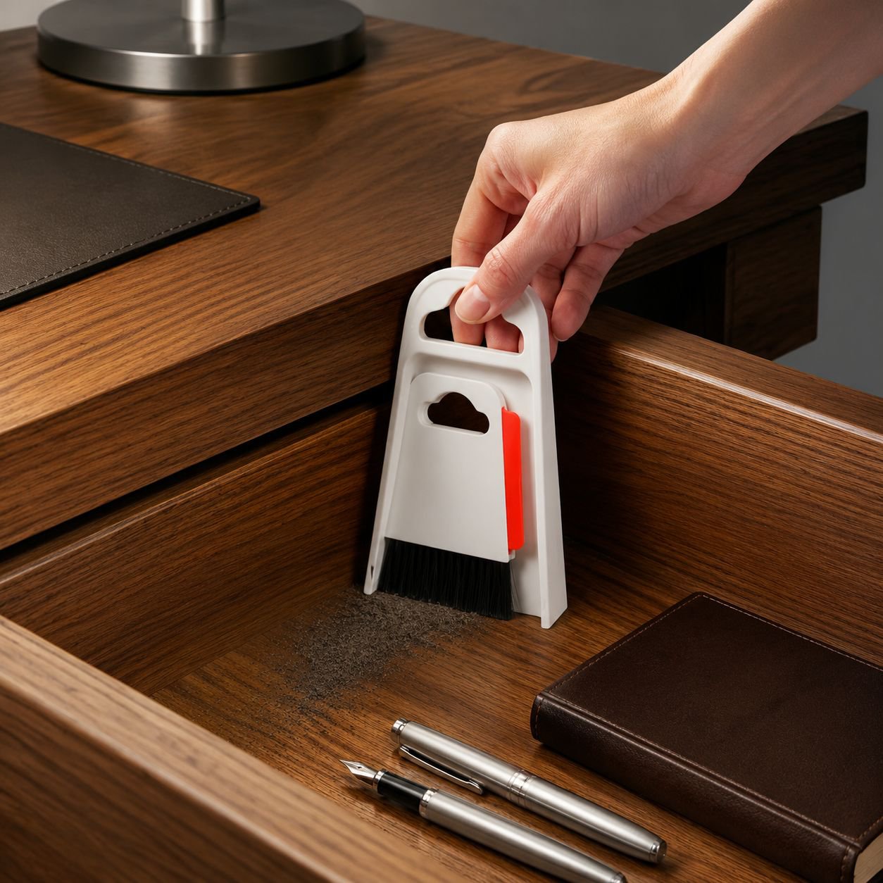Stylish desktop cleaning kit for modern homes
