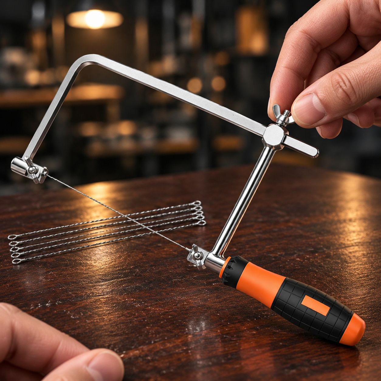 Mini sierra mágica de bricolaje para carpintería y corte de alambre