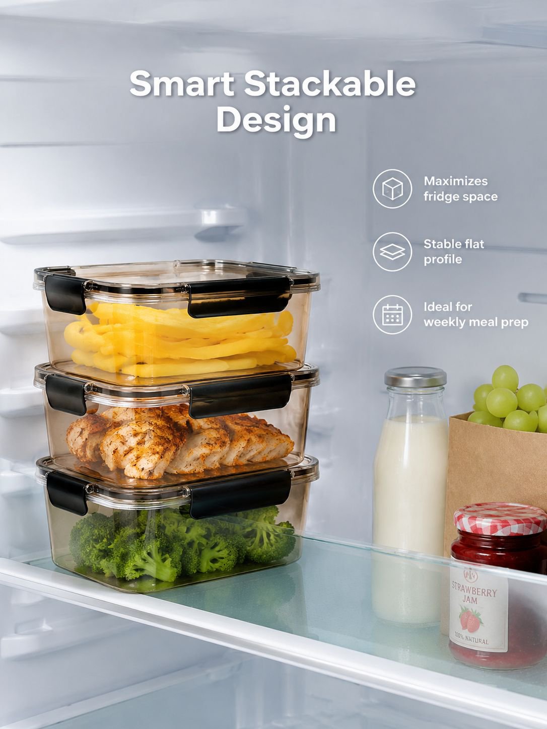 Large Airtight Refrigerator Storage Box