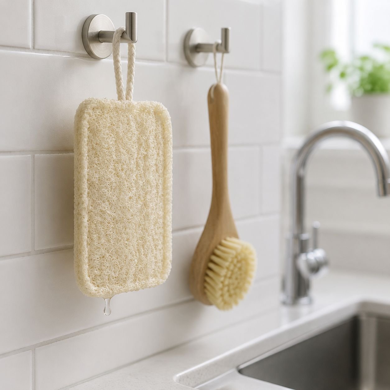Eco-friendly Wood Pulp Cotton Kitchen Scrubbing Sponge