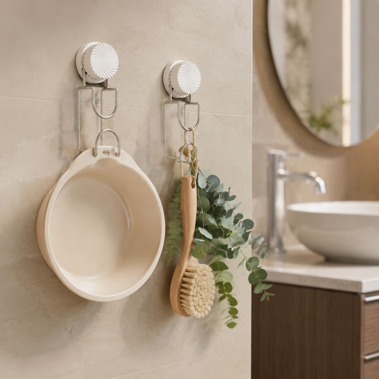 Bathroom wall-mounted storage