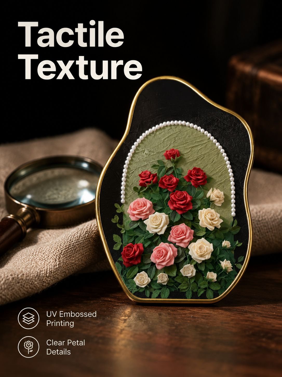 Pearl Rose Ancient Style Desktop Cabinet Small Pendant