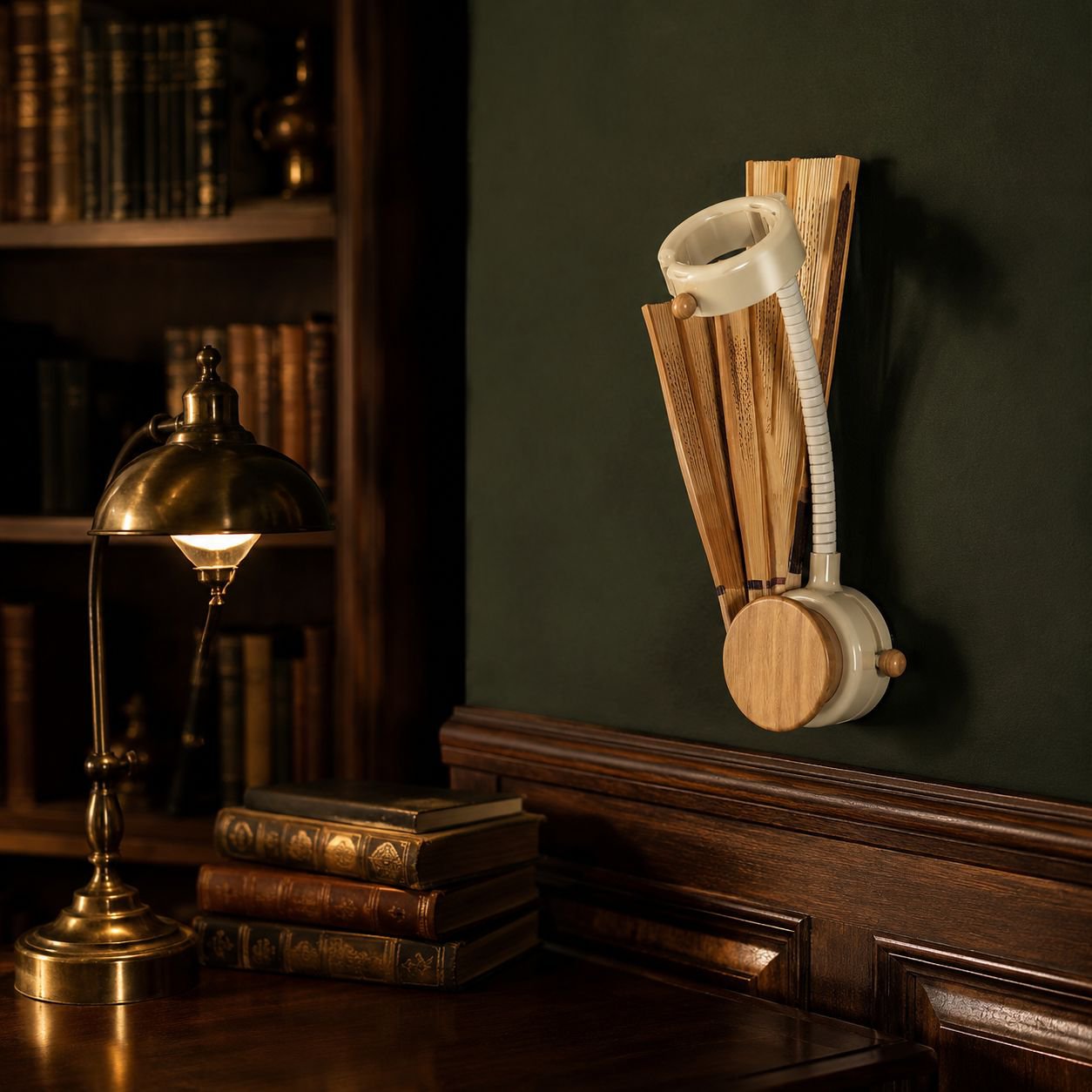 Wall-mounted Rotatable Storage Rack for Fans
