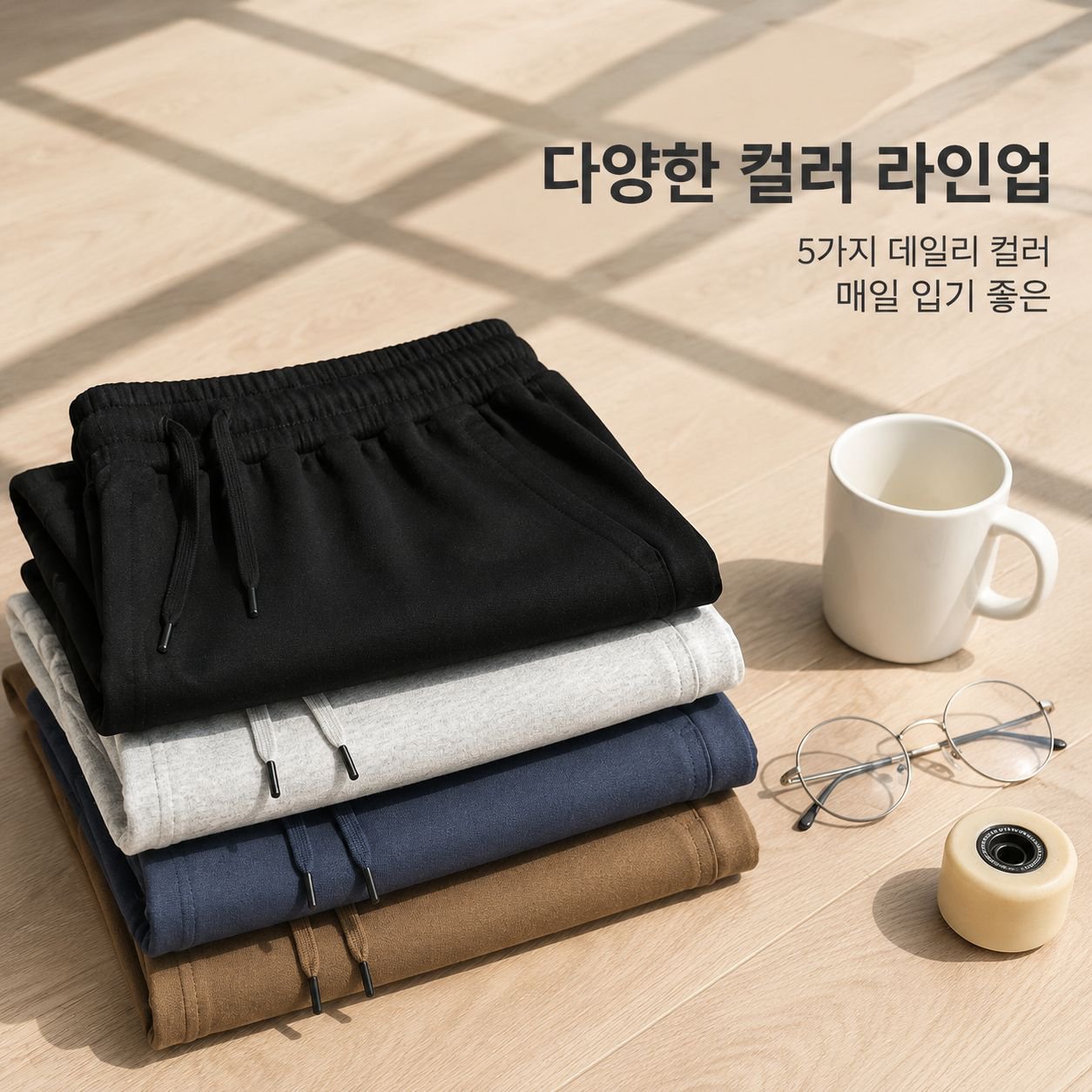 여름 순면 스포츠 트렌디 루즈핏 캐주얼 반바지