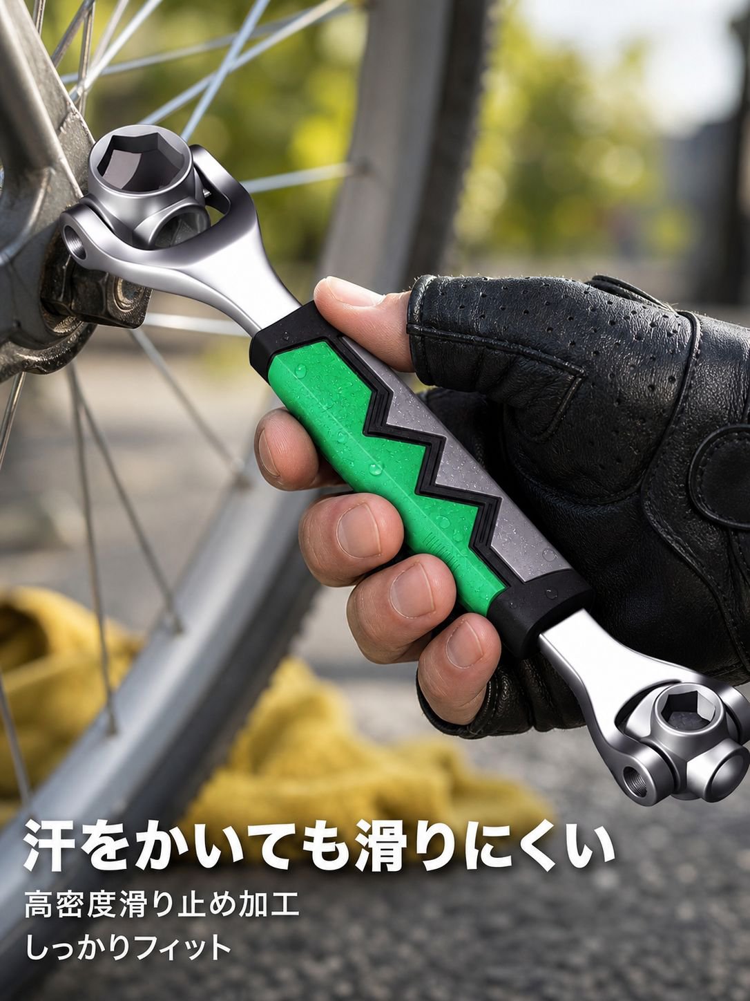 耐久性に優れた8in1レンチ