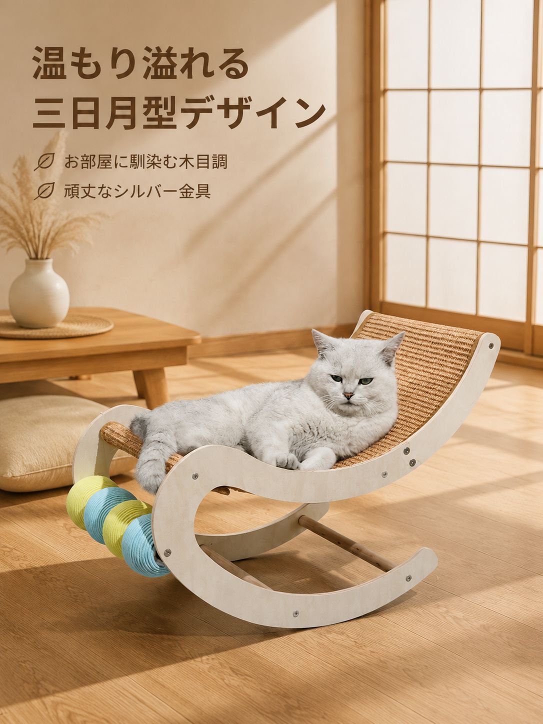 猫専用のロープハンモック