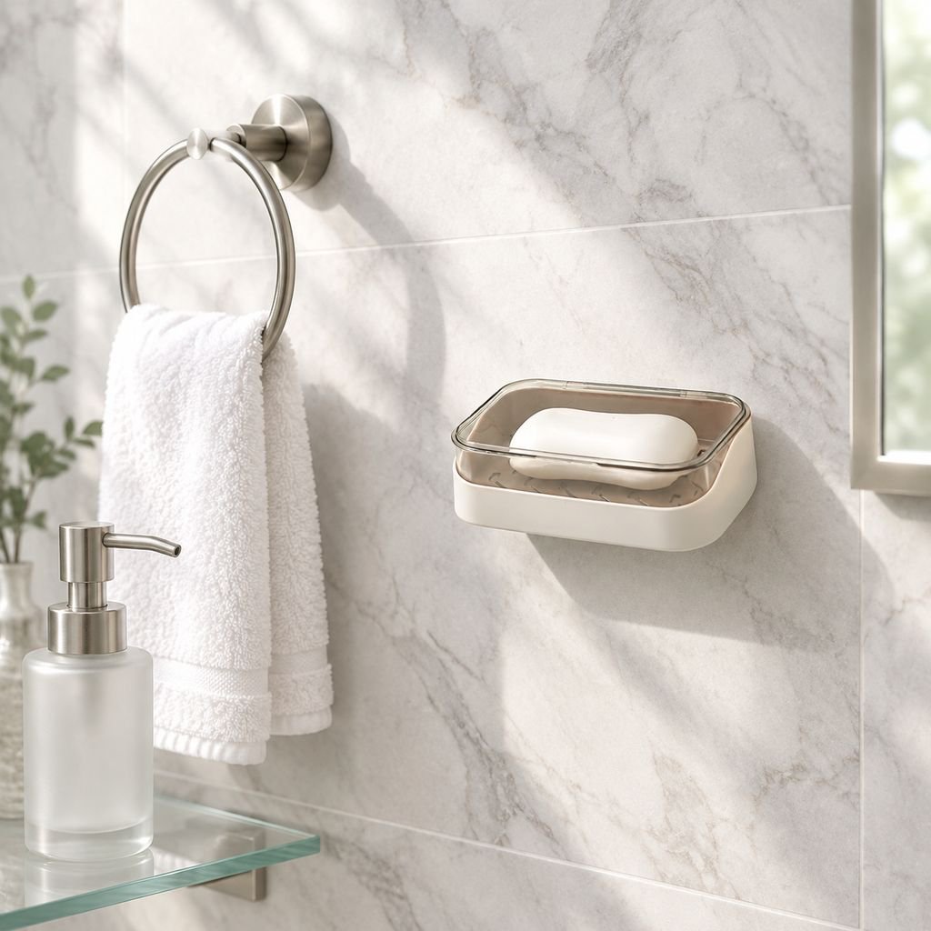Non-drilling flip soap box