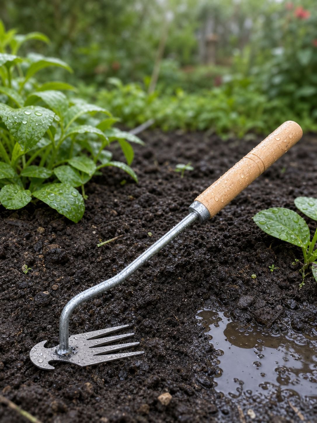 Unkrautentferner und Schaufel für präzise Gartenarbeit