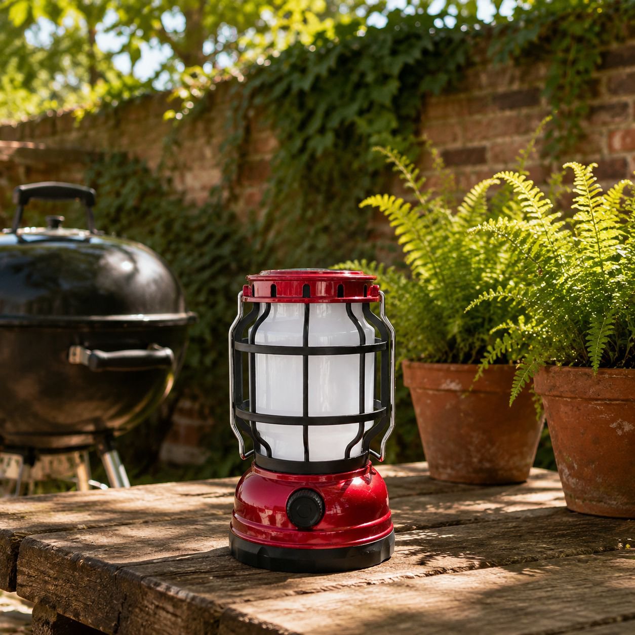 Multifunctional LED Camping Light Solar and USB Rechargeable High Bright Flashlight