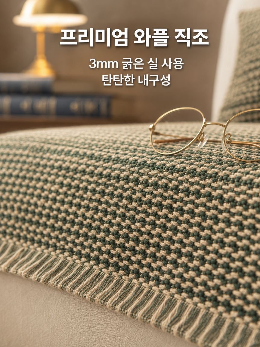미끄럼 방지 거친 천 소파 쿠션