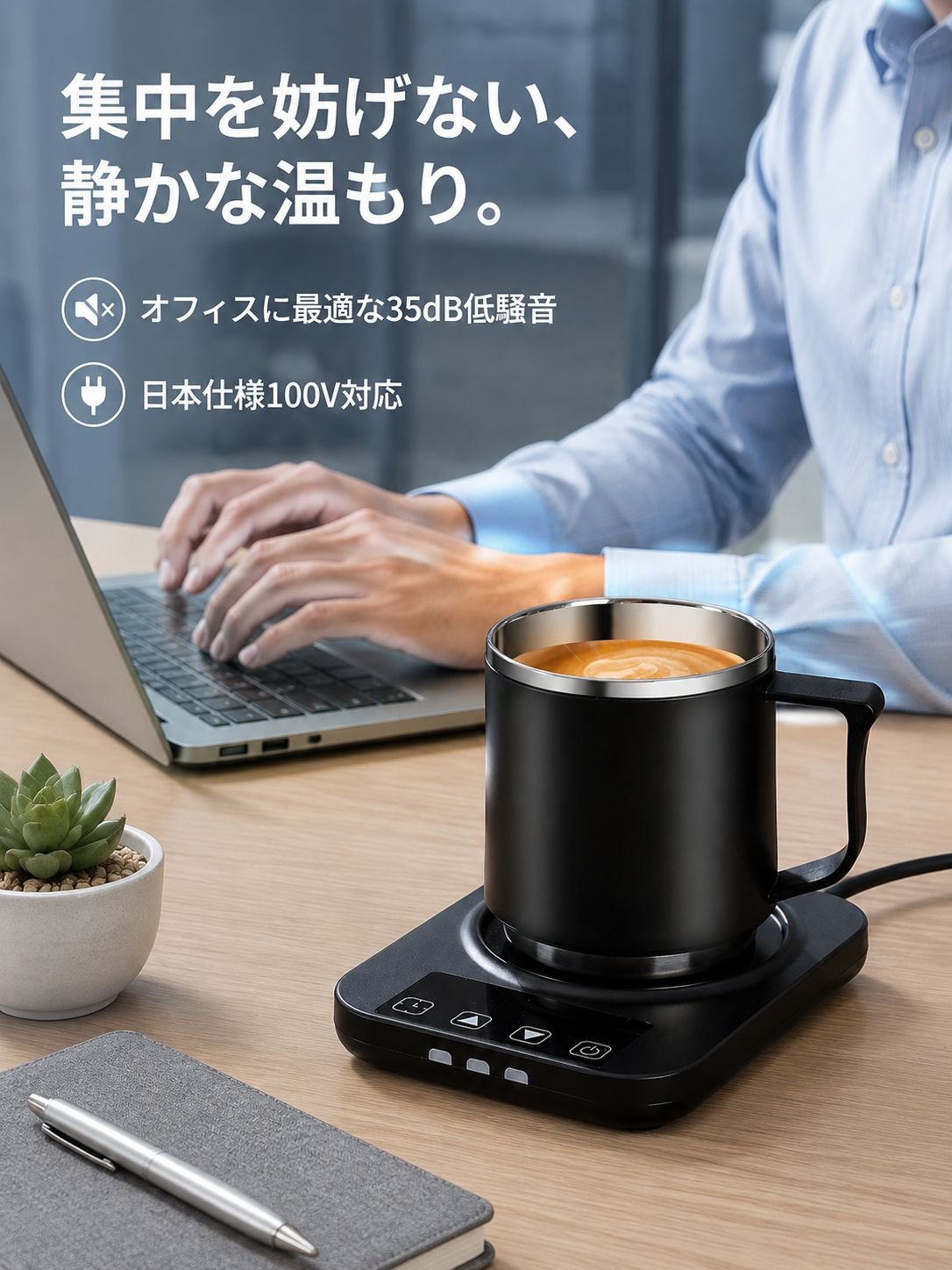 高級感のあるステンレス製コーヒーマグカップ