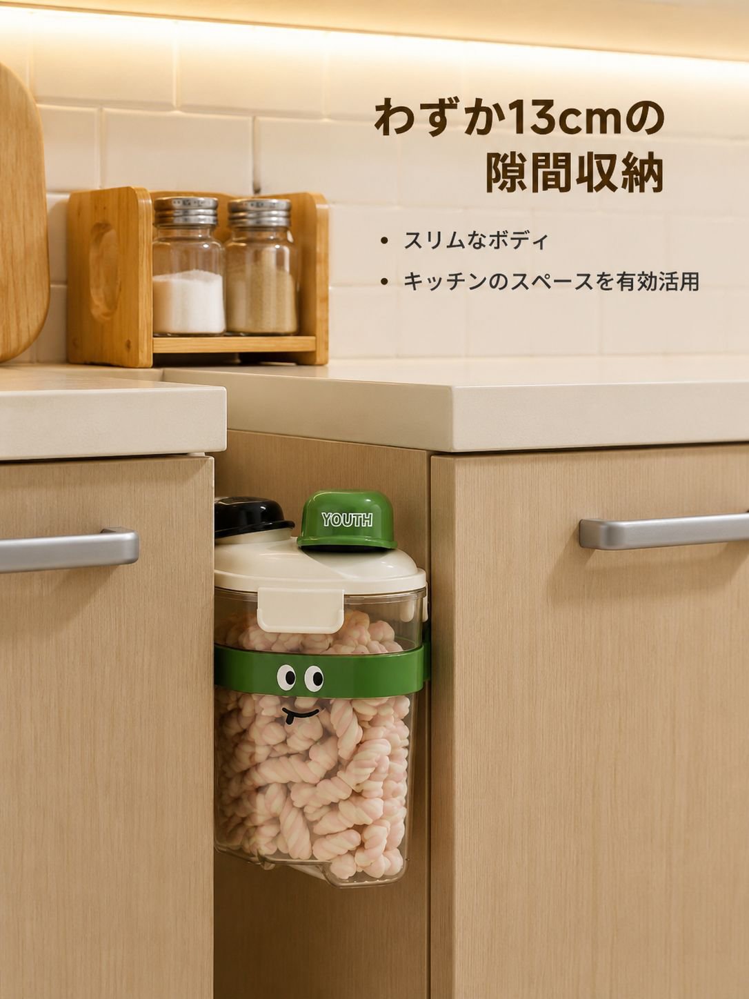 キッチン防湿穀物密閉容器