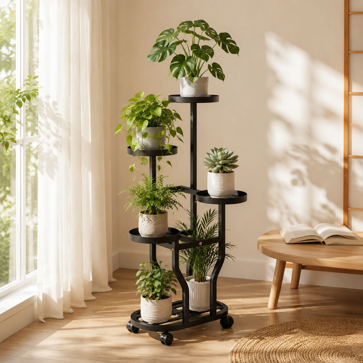 360°可動式観葉植物スタンド