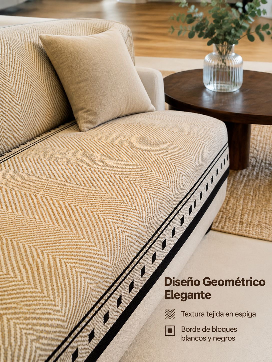 Cojín vintage para aportar estilo y comodidad al sofá