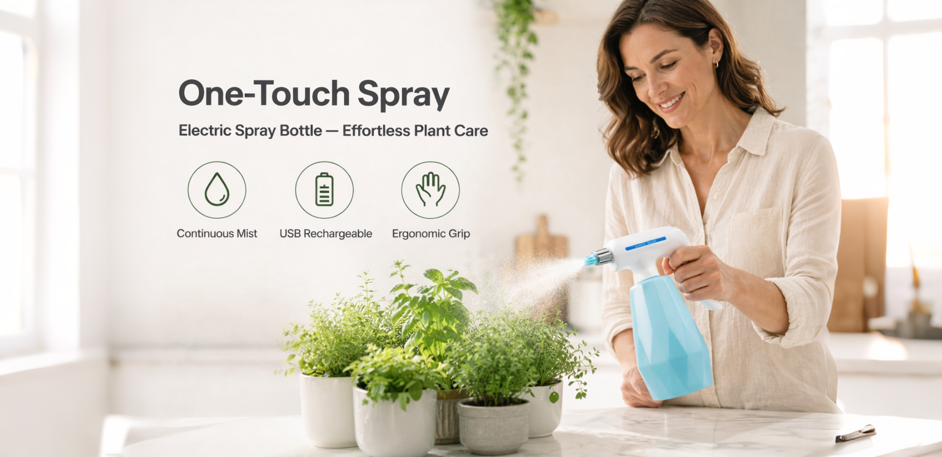 Garden watering can sprayer