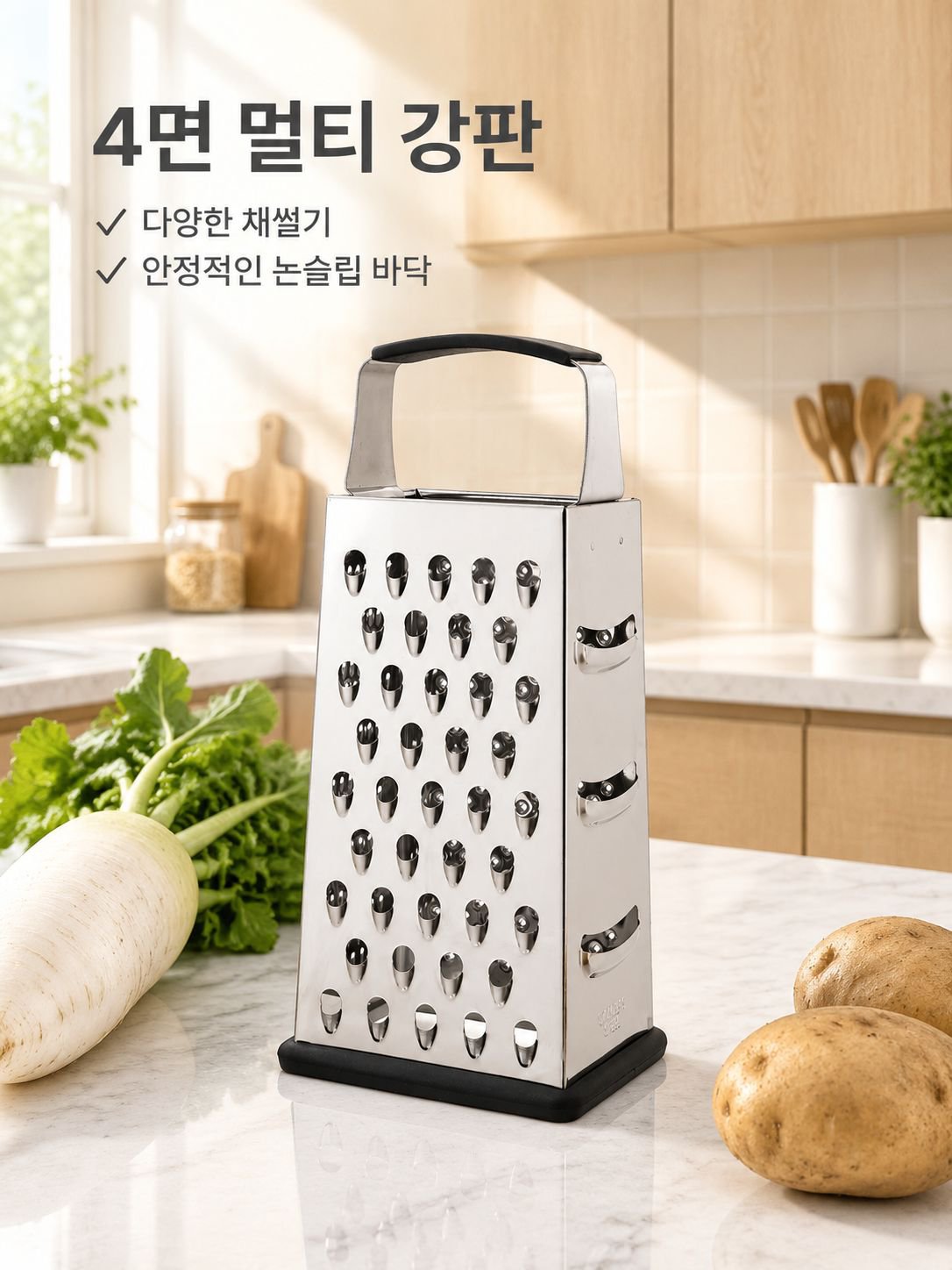 4면 스테인리스 다기능 강판
