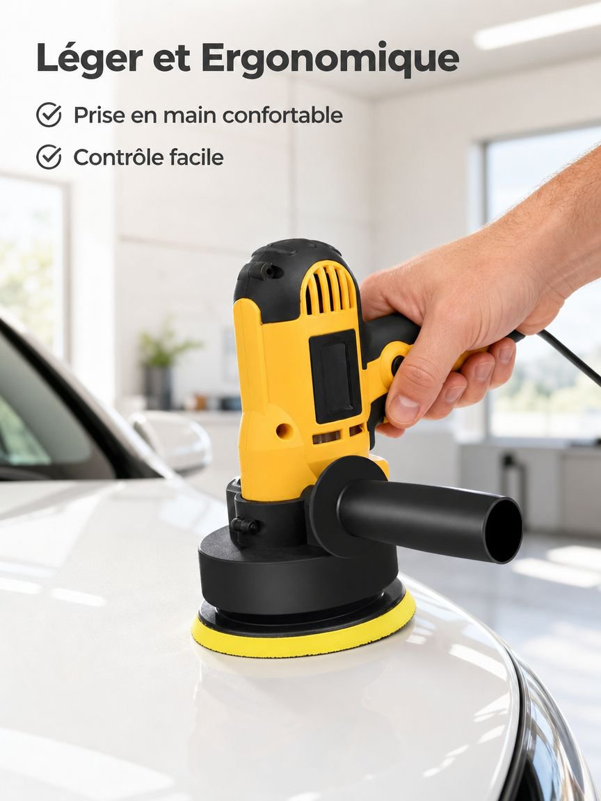 Appareil de polissage et de cirage électrique portatif pour voiture