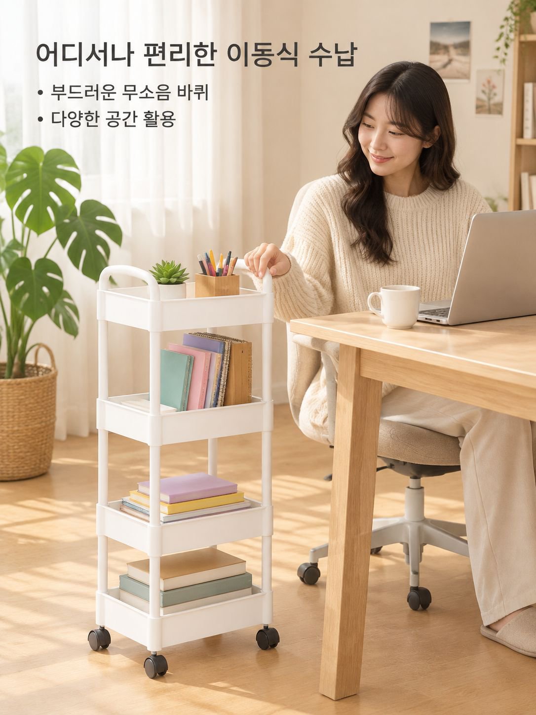 이동식 다단 수납 랙