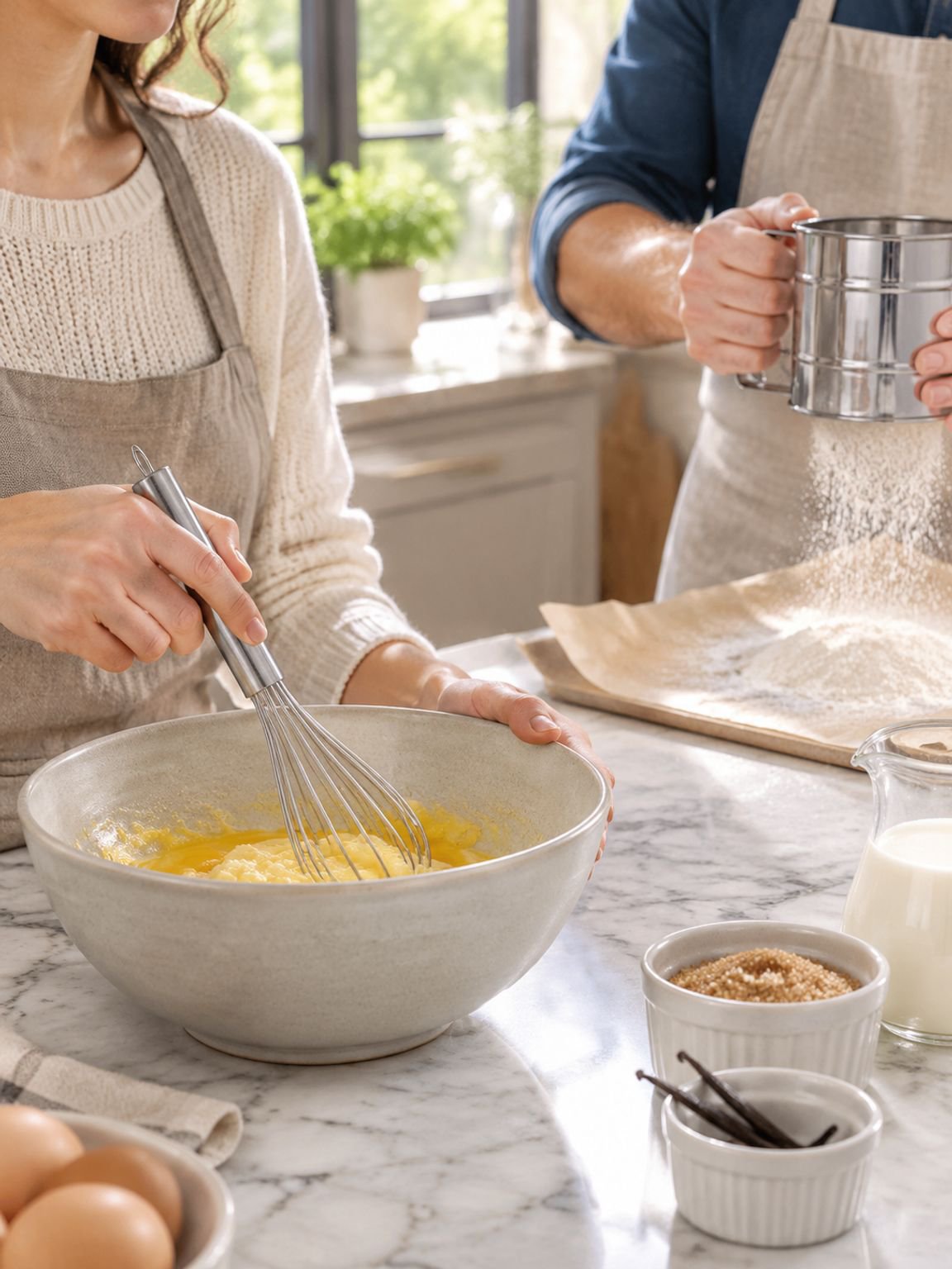 Schneebesen aus Edelstahl für Küche und Backen
