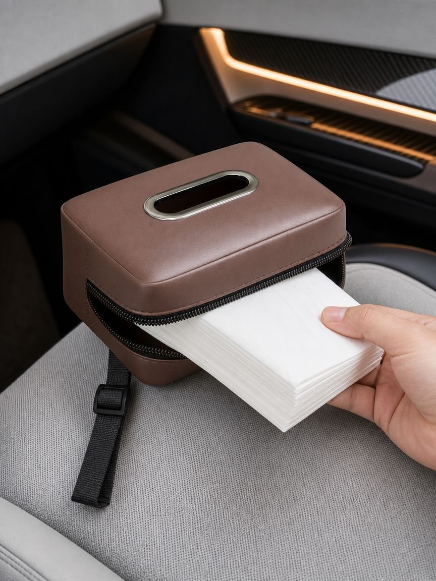 Organizador de pañuelos premium para coche