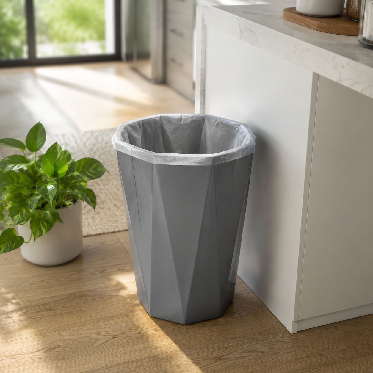 Elegant waste bin for office and living room use