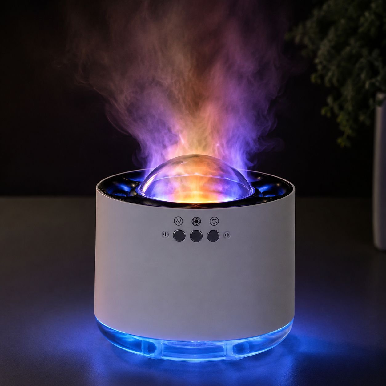 Humidificador de escritorio con difusor de aromas y sensor de movimiento