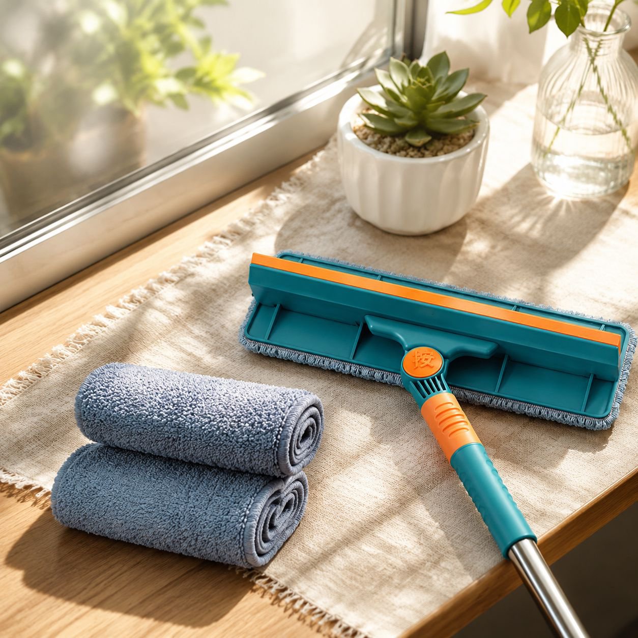 Brosse spéciale pour nettoyage de vitres professionnelles