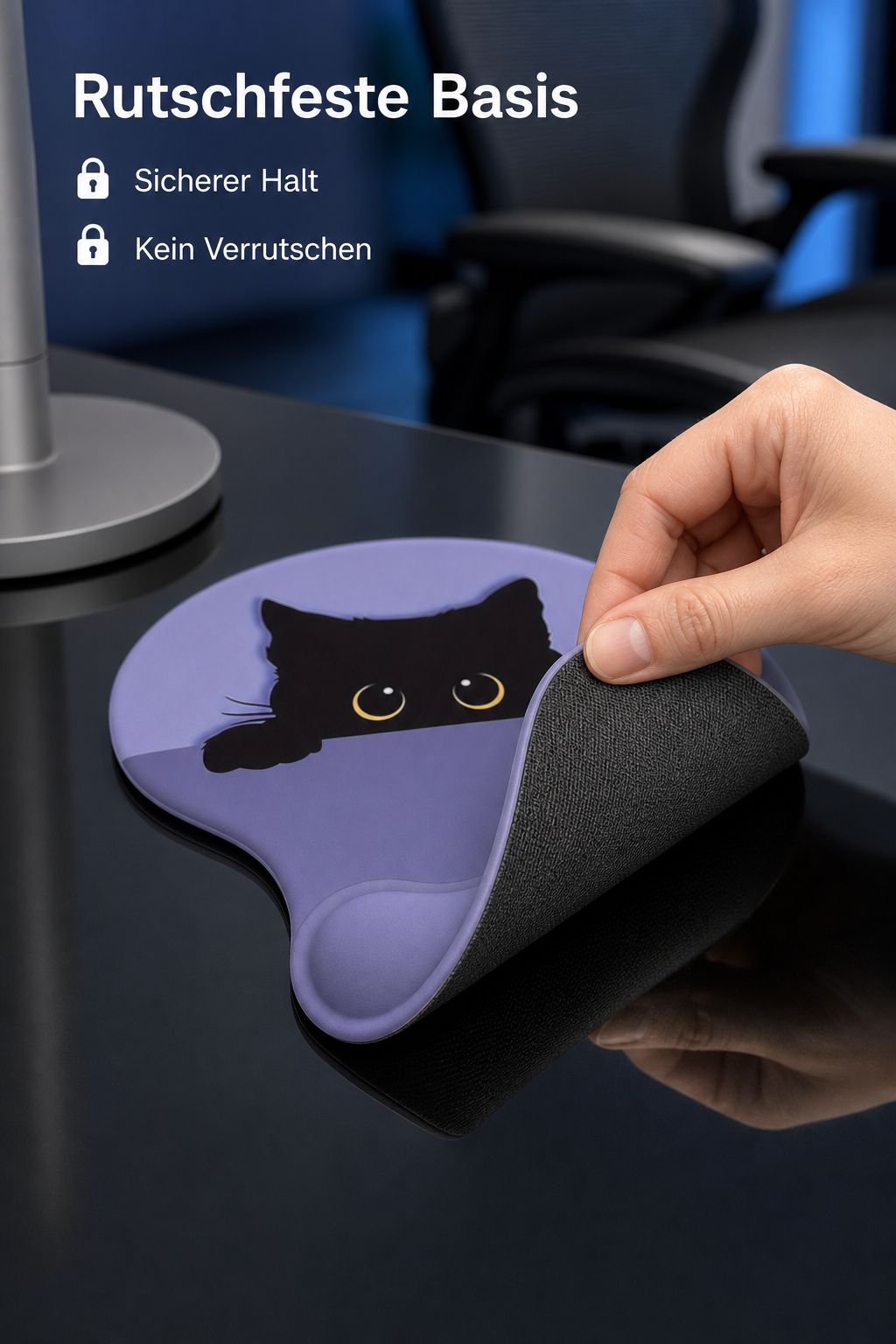 Karton-Mauspad mit Handgelenkstütze