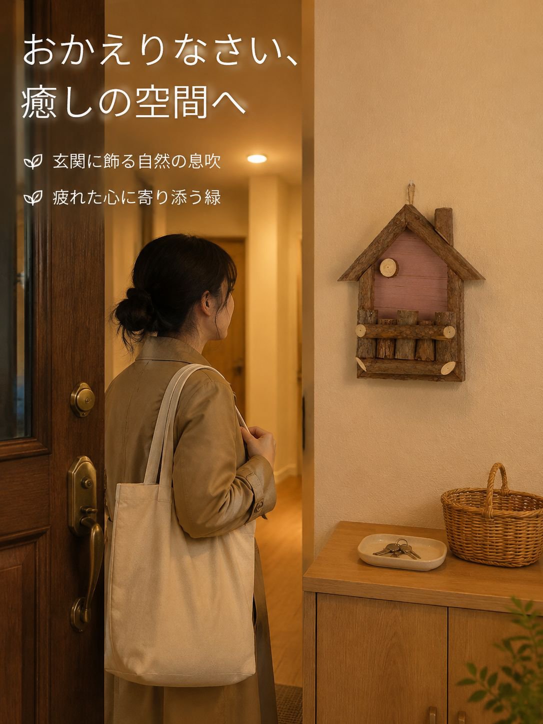 小さな庭用装飾木製フェイクグリーンプランター