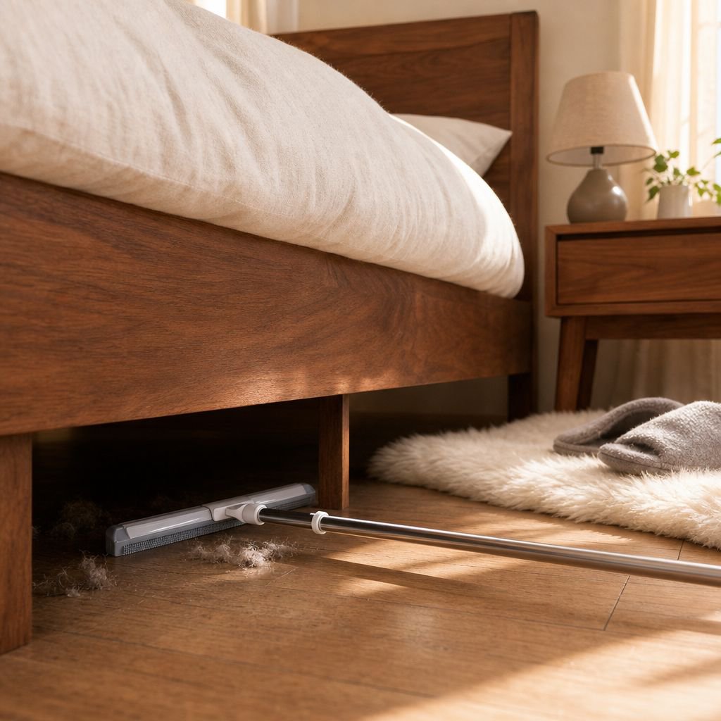 Versatile cleaning tool mopping kitchen floor