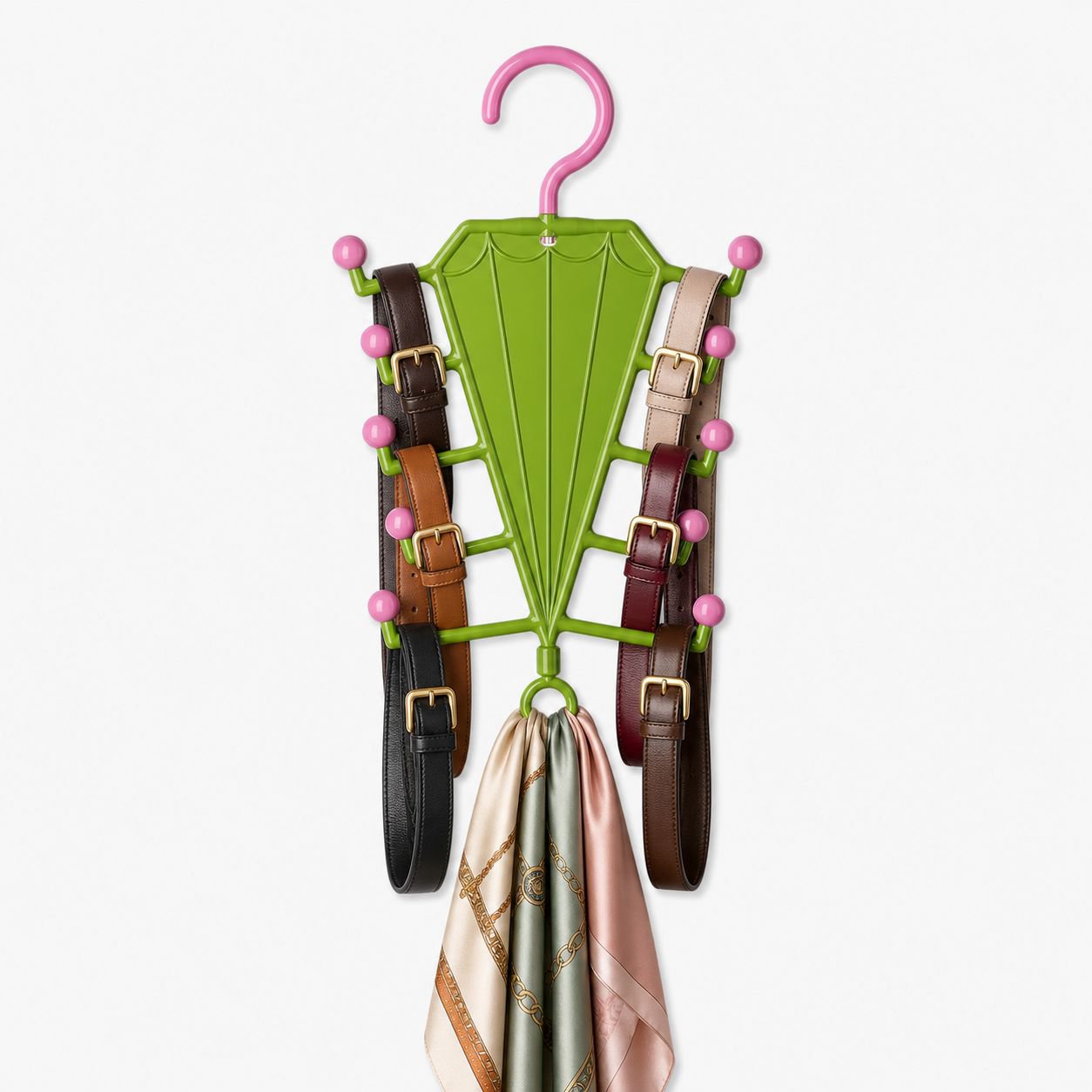 V-shaped double-sided clothes hanger storage rack