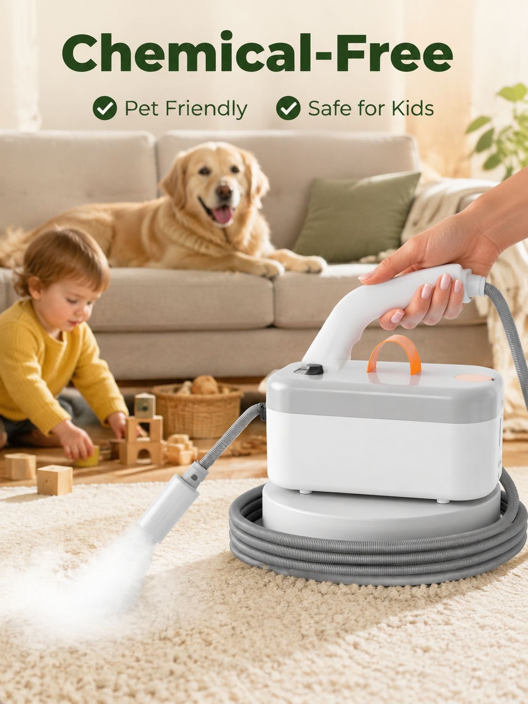 High-pressure high-temperature steam cleaner