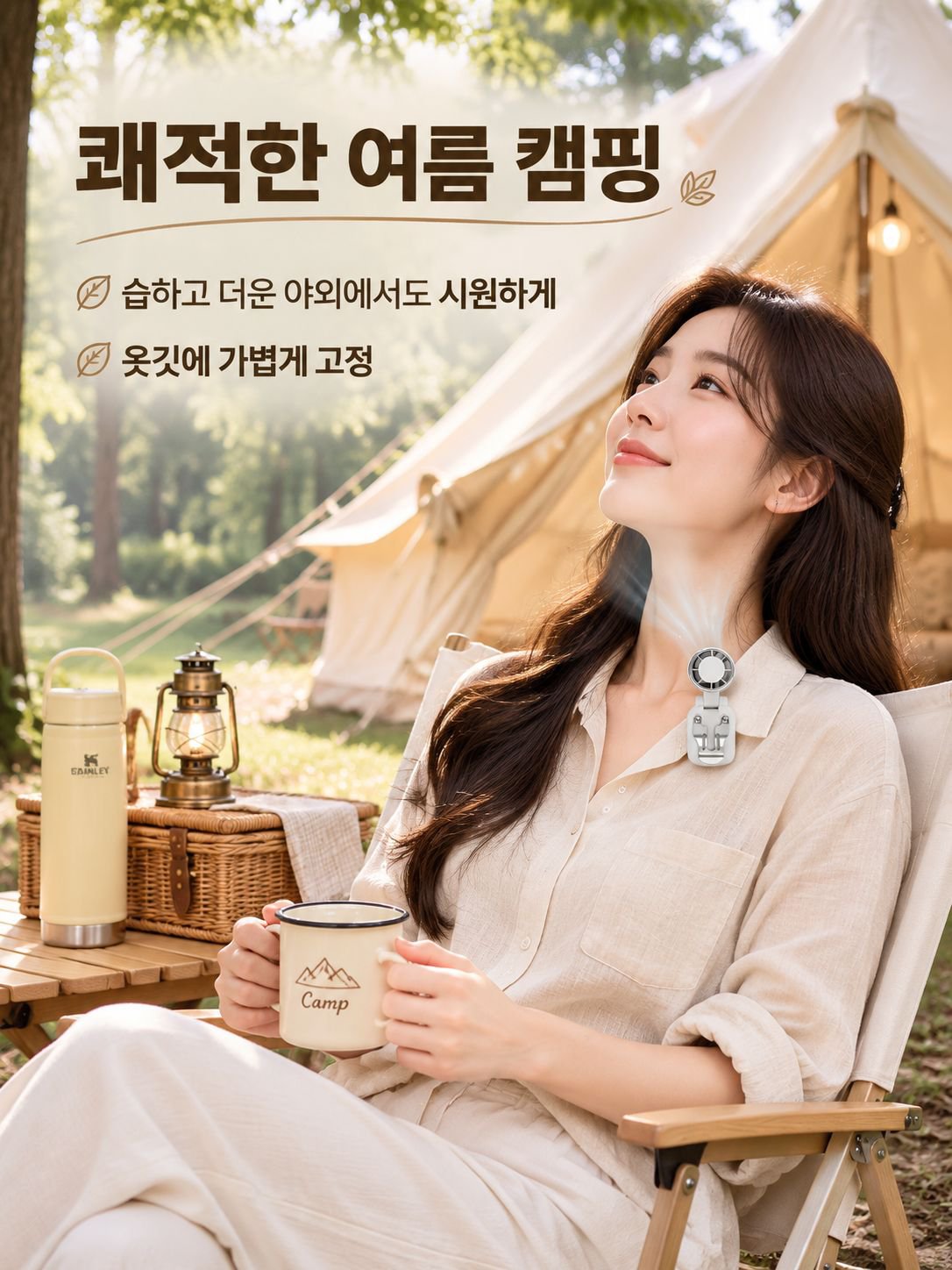 미니 선풍기 클립형 챙 모자용 대풍량 USB 충전 휴대용