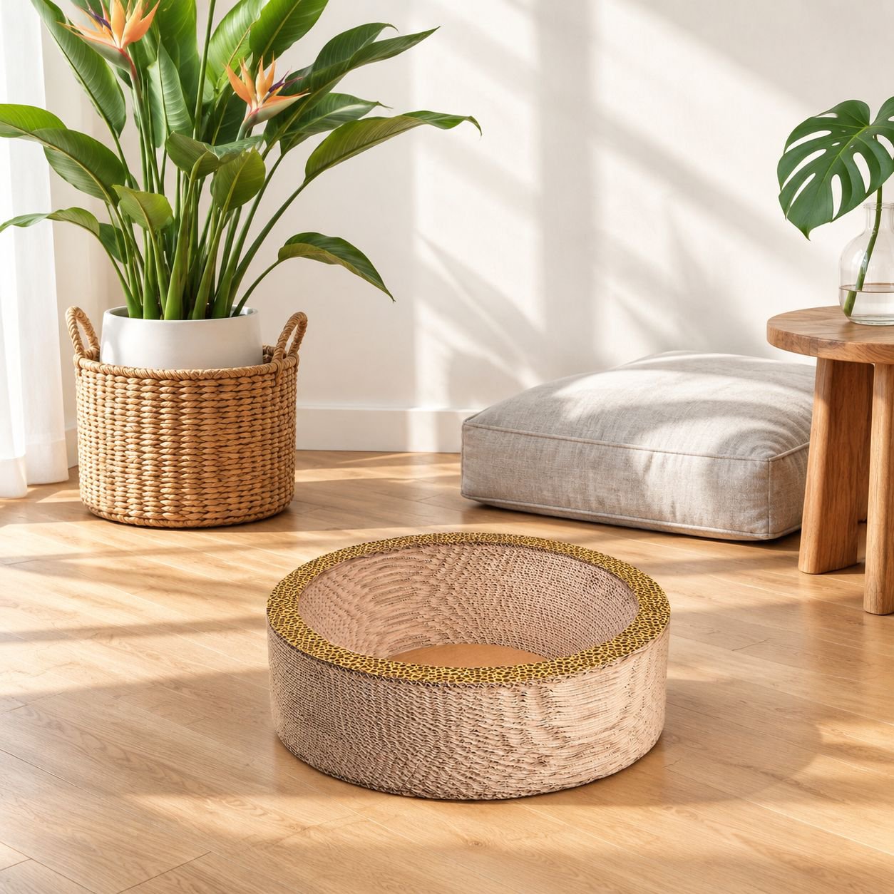 Cat scratching post/cardboard nest